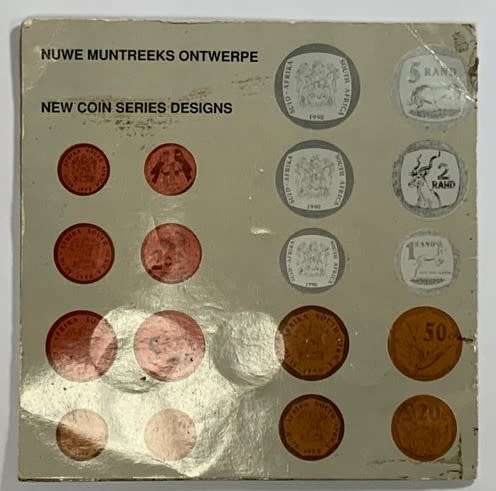 South African 1989 New Coin Series Pattern Pieces by The SA Mint.