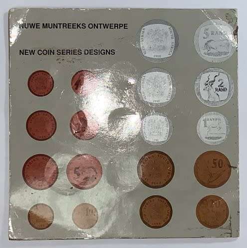 South African 1989 New Coin Series Pattern Pieces by The SA Mint.