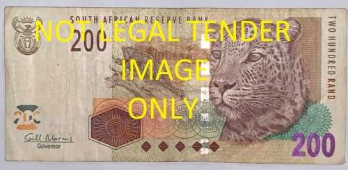 Gov. Gill Marcus R200 Note No: AA 4552729 E.