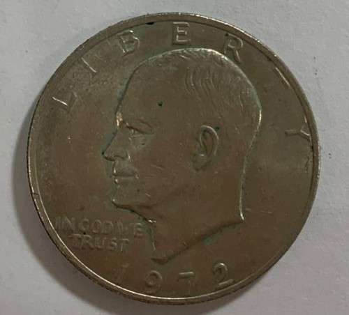 1972 President Eisenhower Apollo II Moon Landing 1 Dollar.