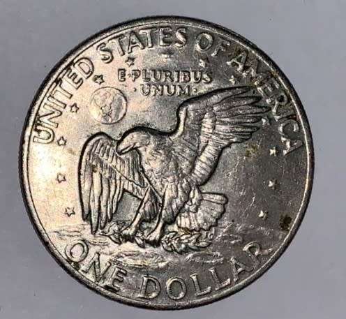 1972 President Eisenhower Apollo II Moon Landing 1 Dollar.