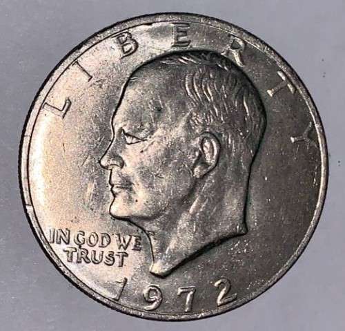 1972 President Eisenhower Apollo II Moon Landing 1 Dollar.