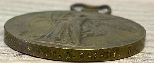 WW1 SERVICE AND VICTORY MEDAL ISSUED TO SPR WA CHERRY R.E NO 348733