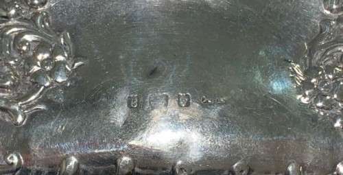 Turn of the Century Stirling Silver (80gr+/-) Mini Finger Handbag.