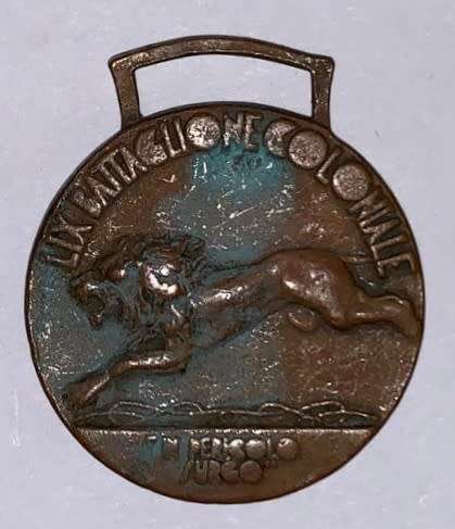 ITALIAN COLONIAL TROOPS LIX COLONIAL BATTALION MEDAL.