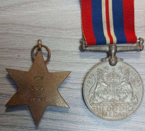 4 x WW2 MEDALS ISSUED TO TSD BROOKS