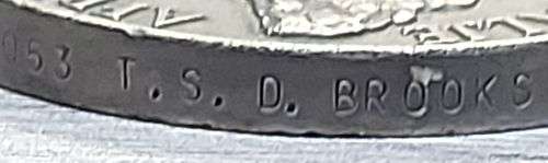 4 x WW2 MEDALS ISSUED TO TSD BROOKS