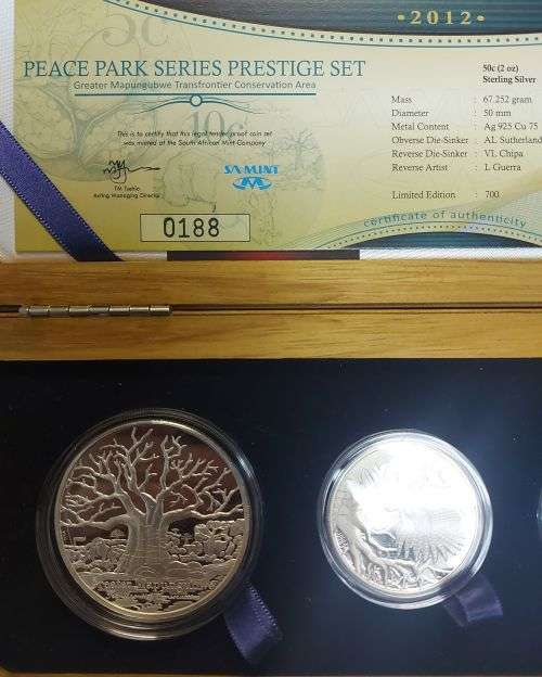 SILVER PEACE PARK SERIES PRESTIGE PARK COIN SET 2012