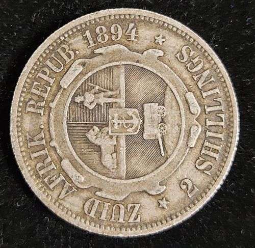 Silver 1894 2 shillings