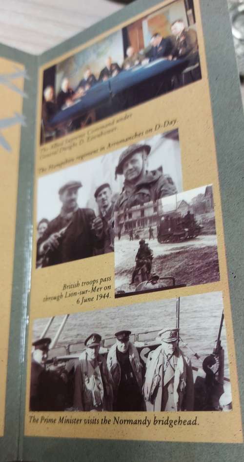 50TH ANNIVERSAY D DAY 50 PENCE COIN IN FOLDER