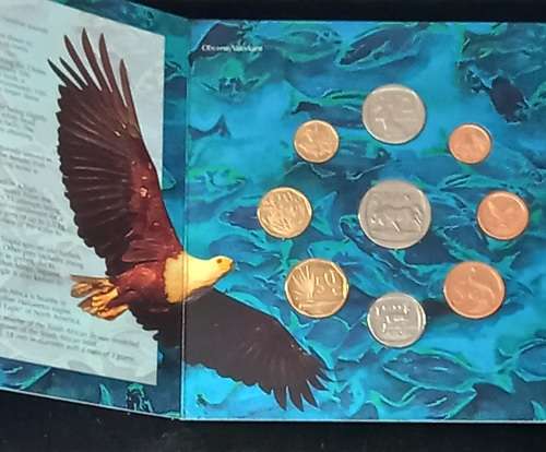 1995 Fish Eagle South African brilliant uncirculated coin set