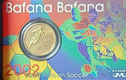 2002 BAFANA BAFANA  50C COMMEMORATIVE COIN