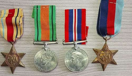 4 X WW2 MEDALS