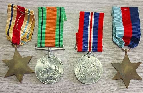 4 X WW2 MEDALS
