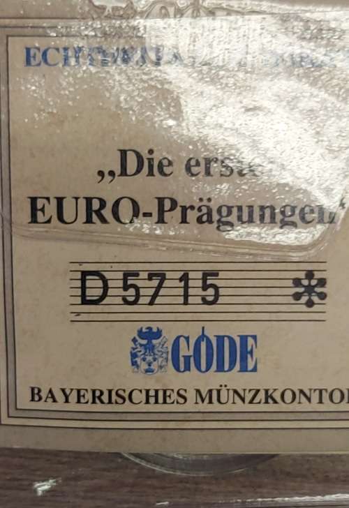 1996 10 EURO  DEUTSCHLAND ALLEMAGNE PROOF COIN WITH 999 FINE SILVER AND CERTIFICATE