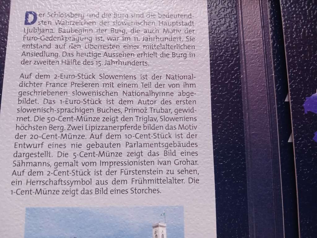 2007 EUROPE SLOWENIEN COIN SET