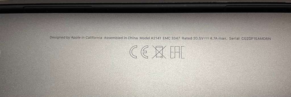 Macbook Pro 16` A2141 Intel i9 1TB SSD 2019 *Please Read*