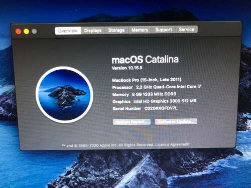 MacBook Pro 15 Quad Core i7