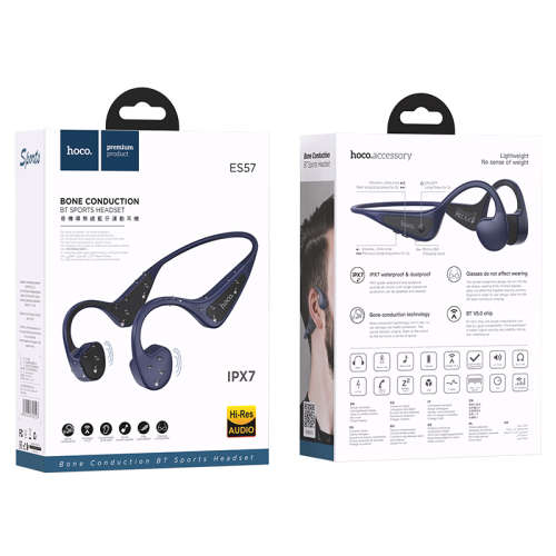 Hoco ES57 Sports Wireless Bone Conduction Headphones - Blue