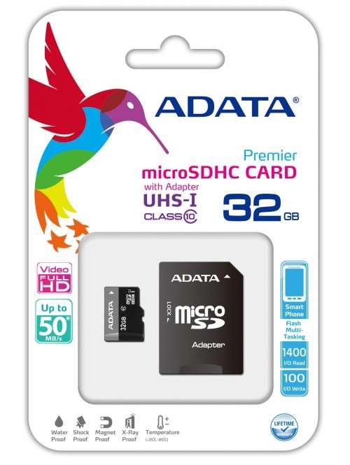 Memory Card - 32GB Adata Class 10 with adapter
