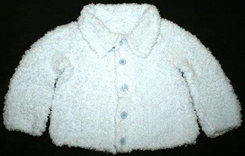 !!! CUTE KNITTED SUPER SOFT BLUE BABY JERSEY FOR BOYS AGED 1 TO 2 YEARS !!!
