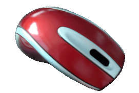 Red and Silver USB Optical Mouse