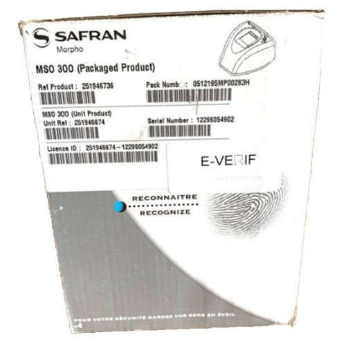 Sagem Morphosmart MSO 300 fingerprint scanner and Licience
