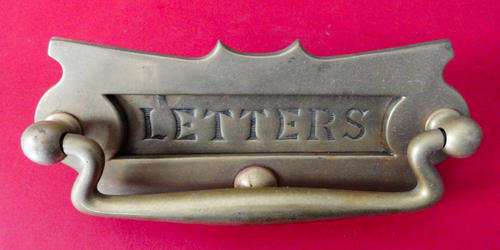 Heavy duty brass letter box - Nice!!