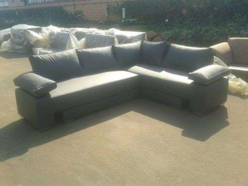 Lounge Suites L Shape Turns Into Bed SPECIAL BONDED LEATHER