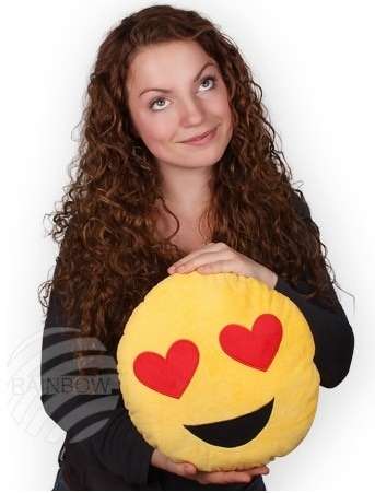 Emoji Throw Cushion. Emoji Hearts