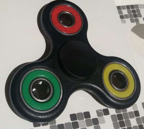 Fidget Spinner 4 Bearing High Quality BLACK