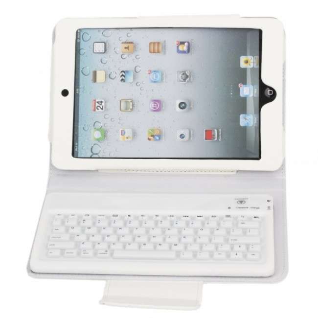 iPad Mini White flip cover with Keyboard