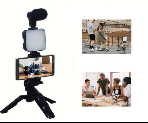 Smartphone and Vlogging Camera, Video Recording Photo Studio Kit