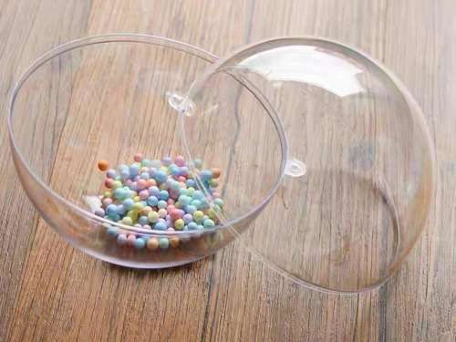 6 pcs 12CM Christmas Transparent Ball Plastic Fillable Bauble