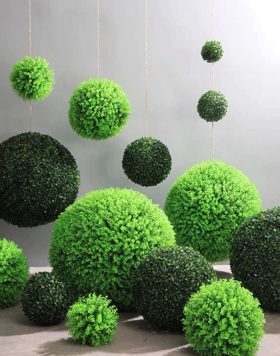 18cm Giant Artificial Boxwood Topiary Ball/grass balls/ 2pcs