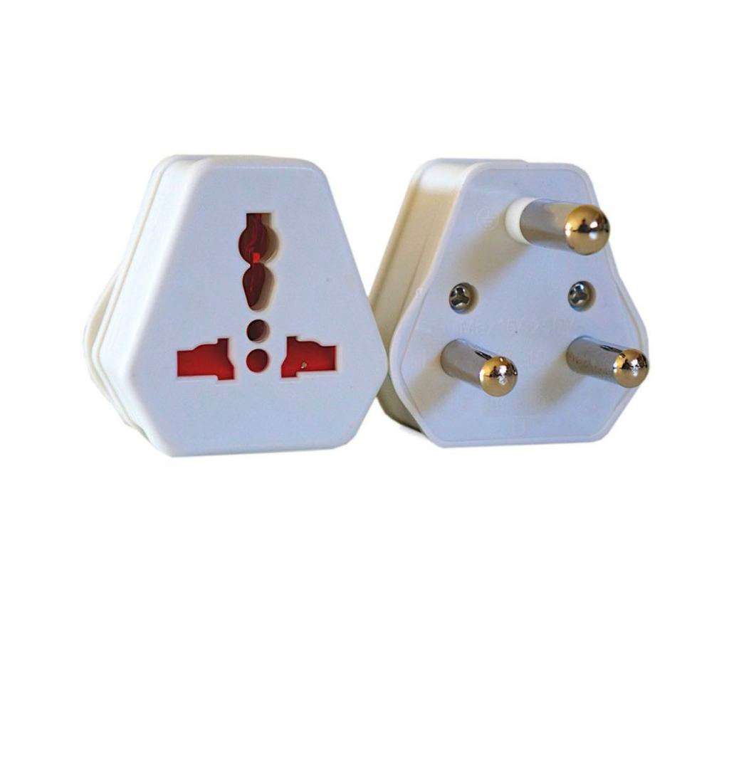 European USA UK Multi Plug to South African Power Converter (3 Pack)