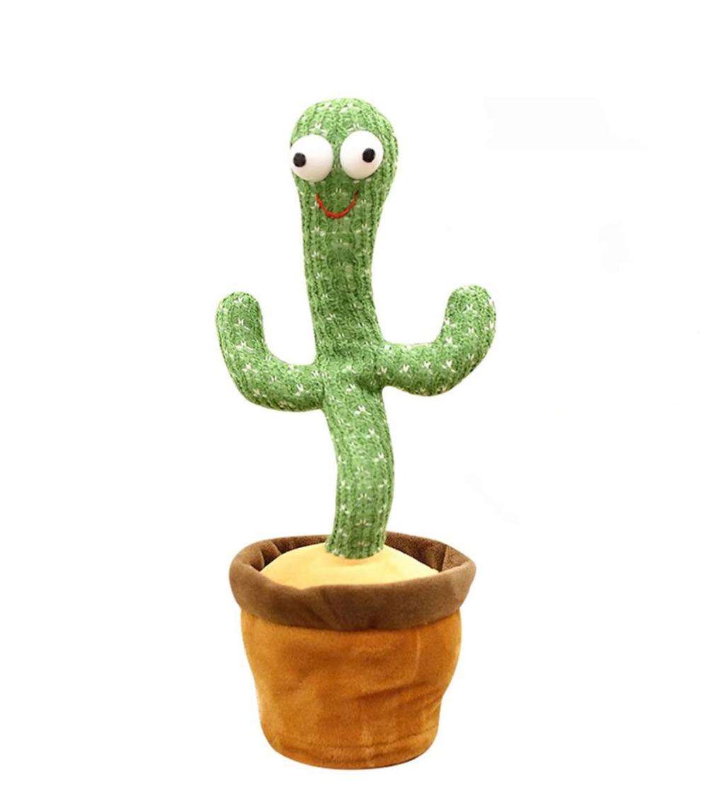 Dancing Cactus Baby Mimicking Recording Music Light Up Baby Interactive Toy