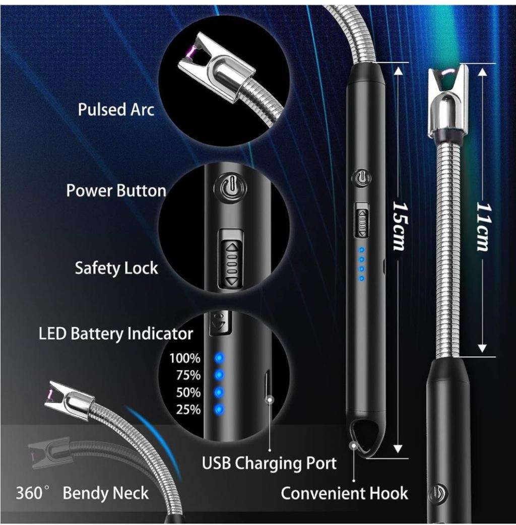 USB ARC Rechargeable BBQ Lighter