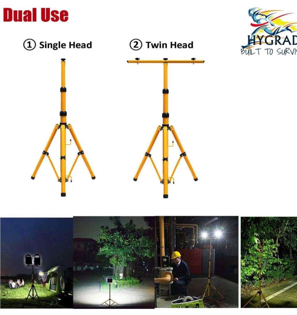 Light Tripod Stand Portable Work Site Floodlight Telescopic Tripod 1.5M