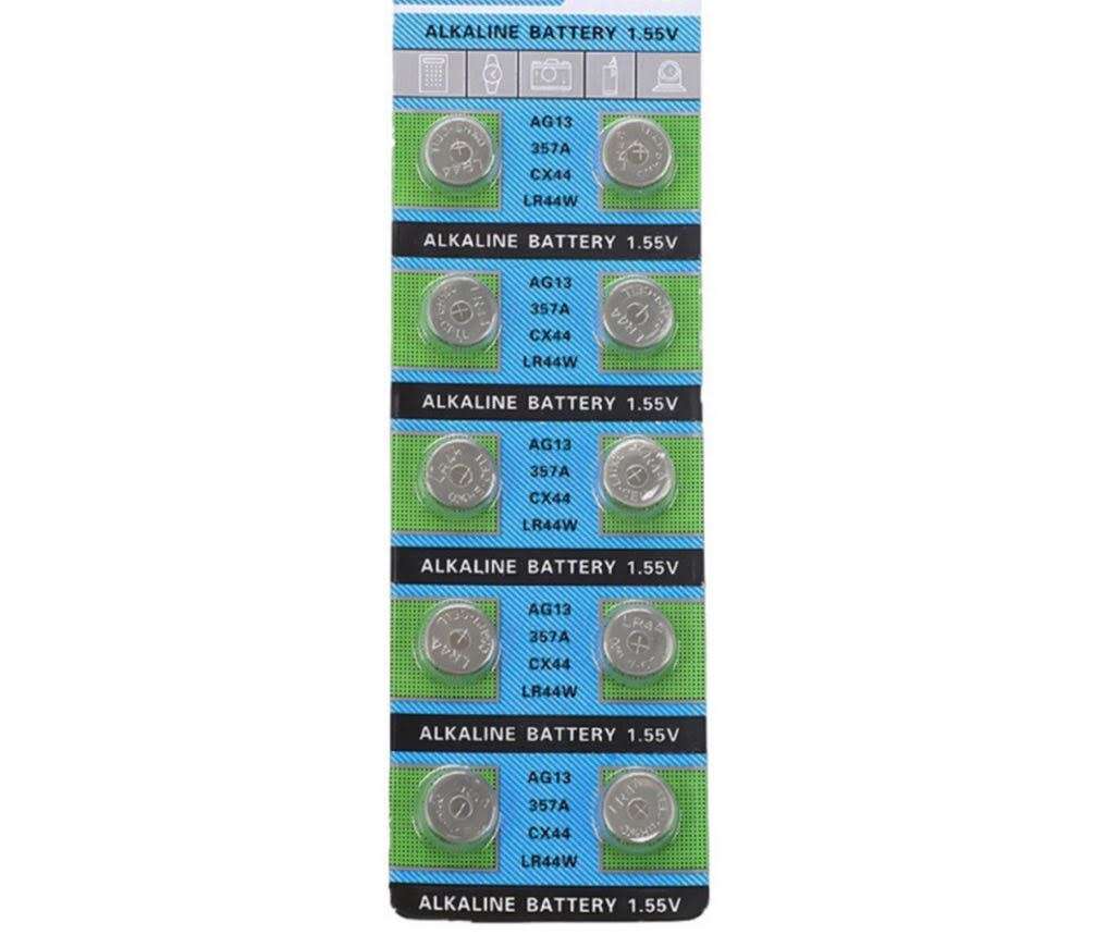 LR44,357,AG13 ALKALINE battery 10 Pieces