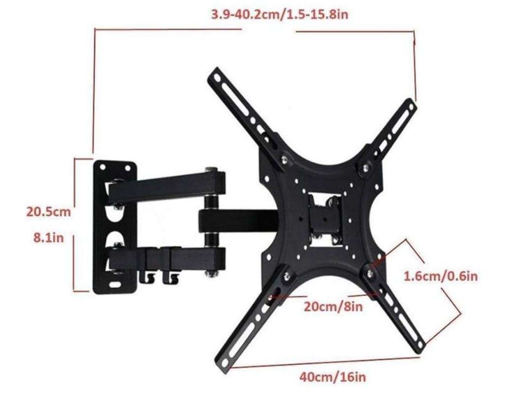 32-55 Inch Full Motion Tv/Monitor Wall Mount Bracket X-400