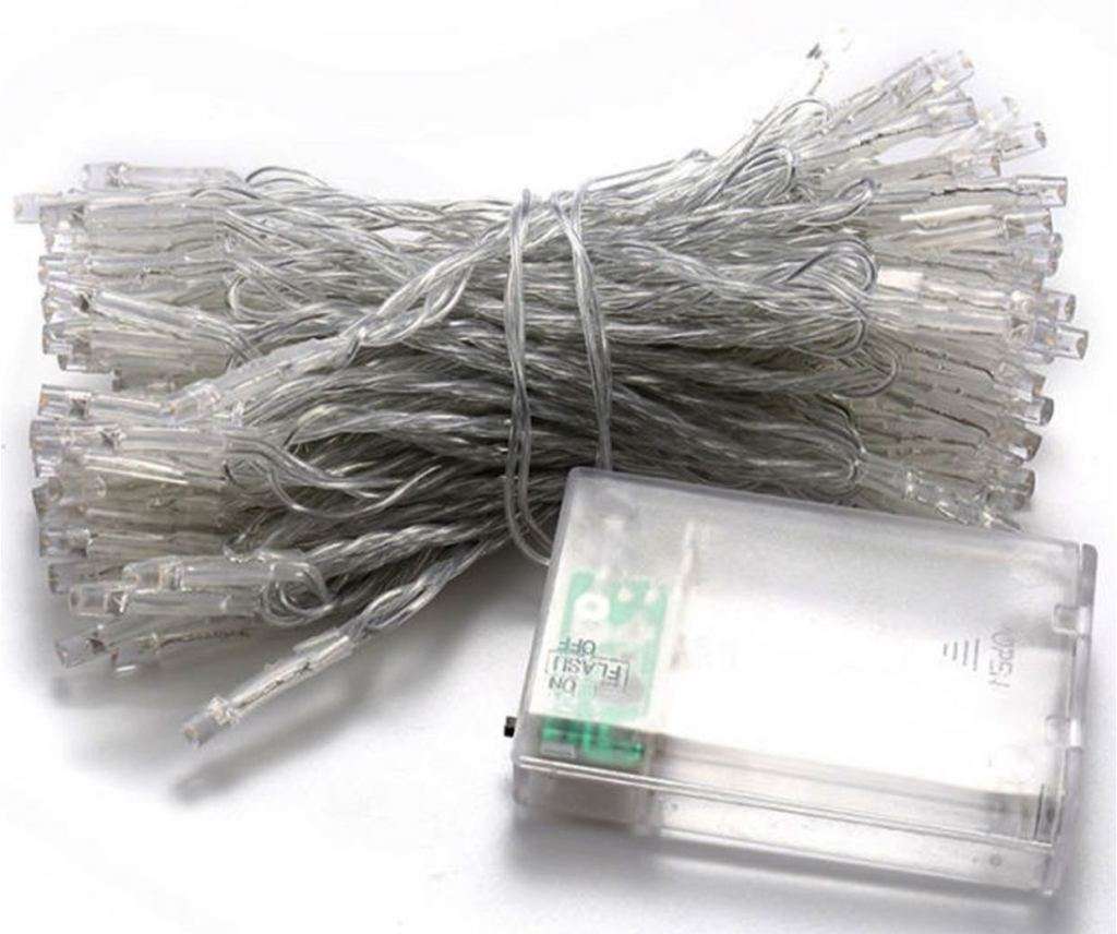 10M Battery Powered LED Christmas String Fairy Lights-Warm White