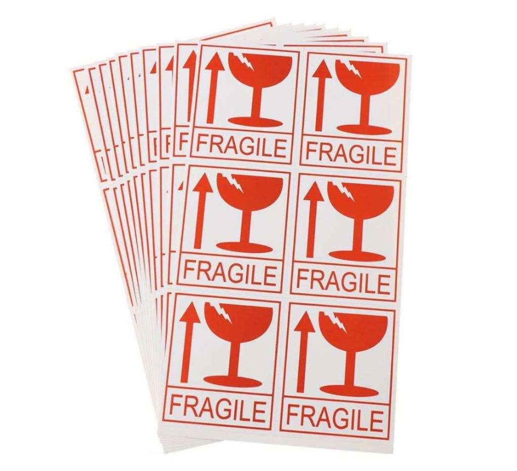 Fragile Stickers-45 Sheets (270 Stickers)