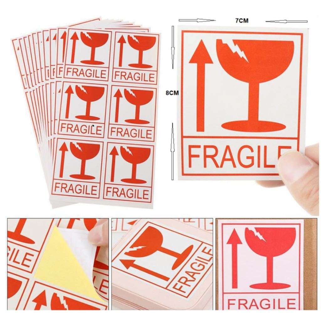 Fragile Stickers-45 Sheets (270 Stickers)