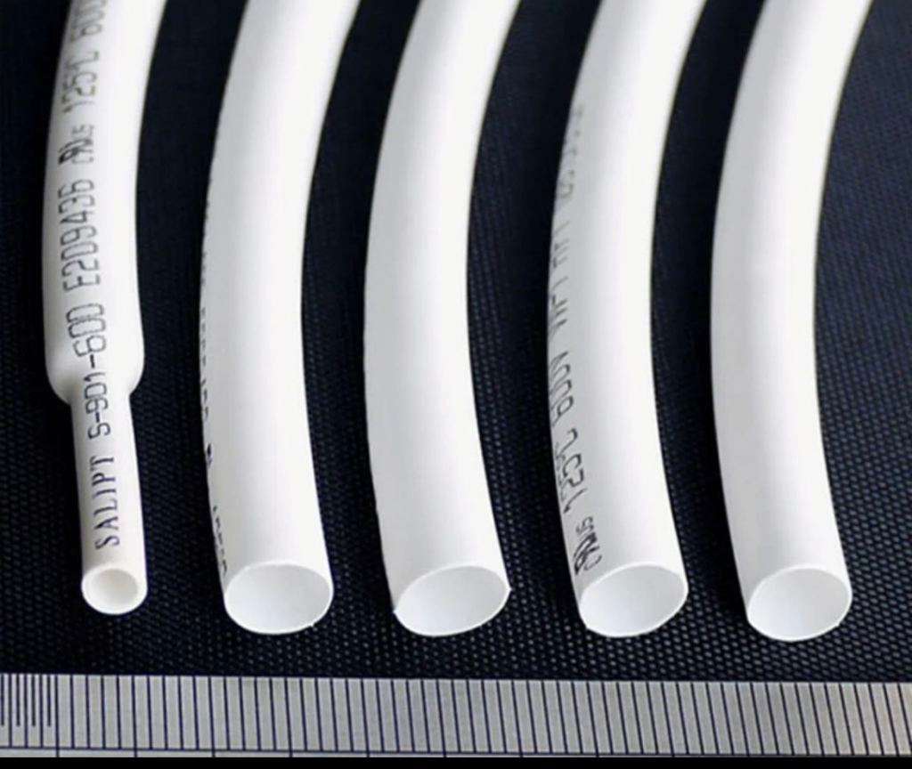 50 Pieces PE Heat Shrinking Tubing Set-White