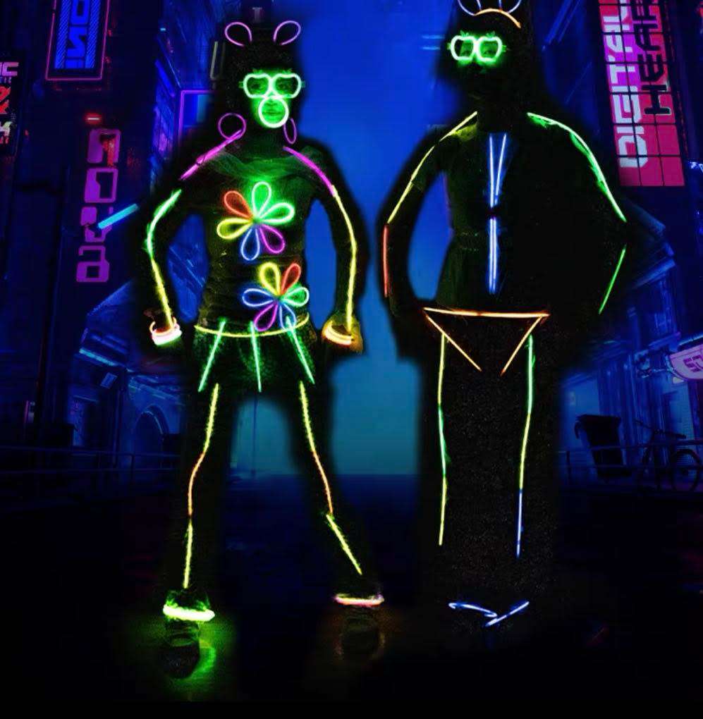 Glow in the Dark - Glow Stick Costume (94 piece) /Party