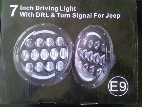 71W LED 7'' Round Headlight with Turn Signal for Car, Motorcycle or Off-road