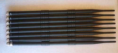 NEW Set of 8 38cm SMA Omni High Gain Swivel Antennas *VALUE R3200*