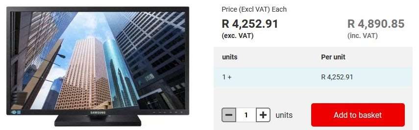 SAMSUNG 22` Widescreen LED Gaming or Business Monitor