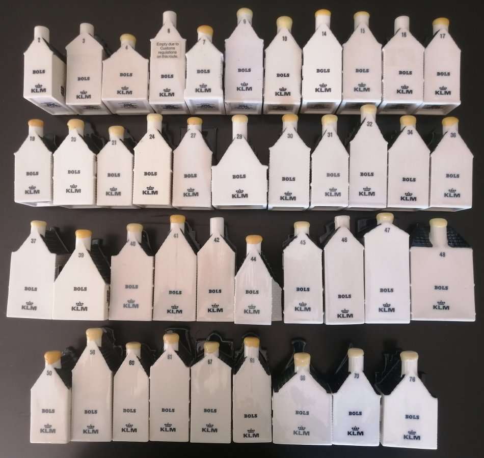 Collection of 23 KLM Miniature Houses